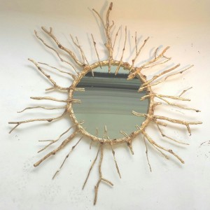 Gold Branch Mirror
