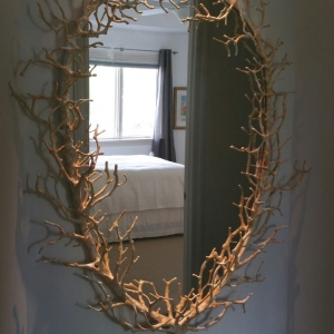 Coral Sculpted Mirror