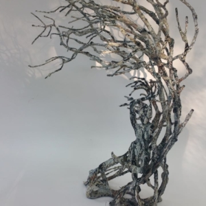 Tree sculpture with people inside