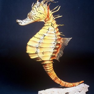 Pot-bellied Seahorse Sculpture [approx. 16in]