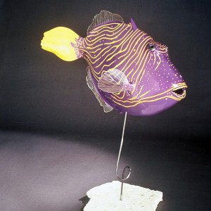 Undulated Triggerfish Sculpture [approx. 16in]