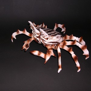 Zebra Crab Sculpture [approx. 16in]